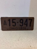 1931 Ohio license plate