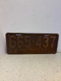 1926 Ohio license plate