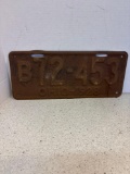 1928 Ohio license plate