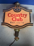 Country club mall, liquor, sign