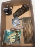 vintage tools, plane, rule, etc.