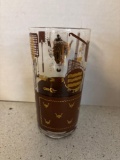 mid-century, dude, ranch glass tumblers