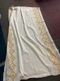 large, bohemian curtains, etc.