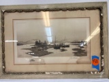antique print framed