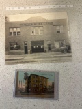 1913 Goodyear garage picture and Office postcard