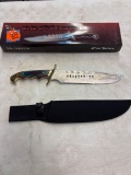16 inch overall stainless steel blade Frostwood handle knives