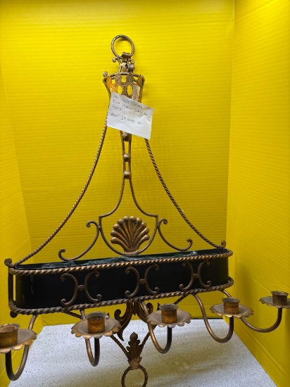 Hollywood Regency Sconces and planter