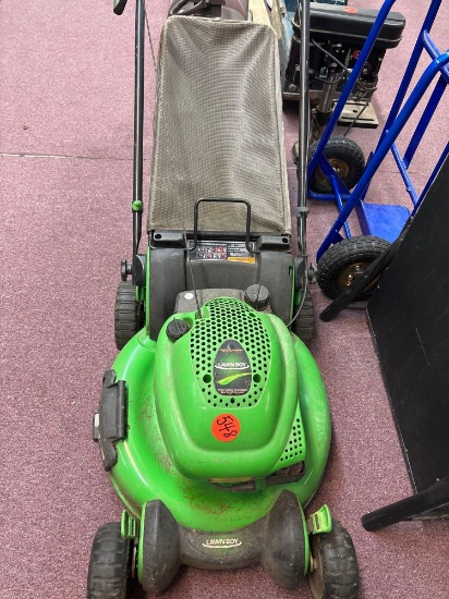 Lawn boy, lawnmower
