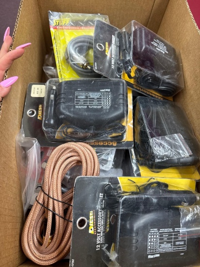 box of 12 V accessory outlets