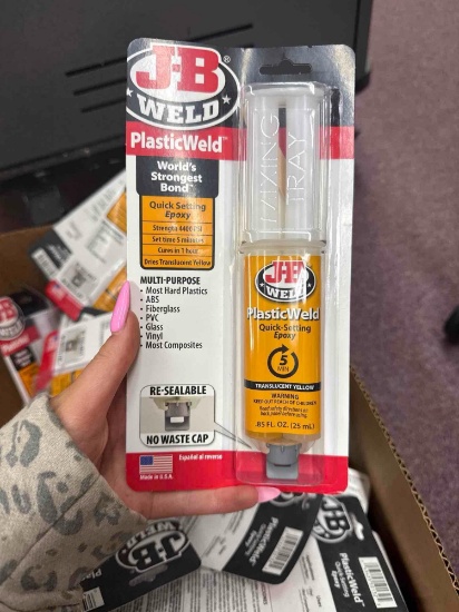 Large box of plastic weld