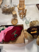 Doll furniture, bear clothes, etc.