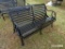 BLACK METAL BENCH;