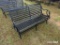 BLACK METAL BENCH;