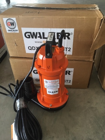 (2) UNUSED GWALKER CLEAN WATER PUMPS;