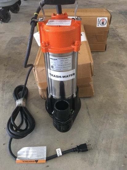 (2) UNUSED GWALKER TRASH WATER PUMPS;