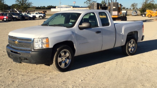 2012 CHEVROLET SILVERADO 1500 EXT CAB PICKUP;