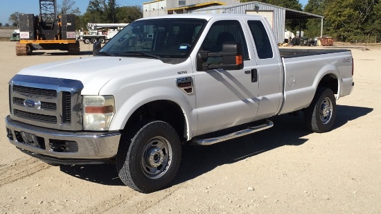 2008 FORD F250 EXT CAB 4X4 PICKUP;