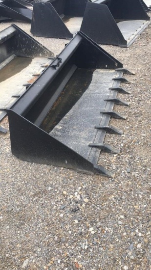 UNUSED MID-STATE 80" LOW PROFILE BUCKET W/ TEETH;