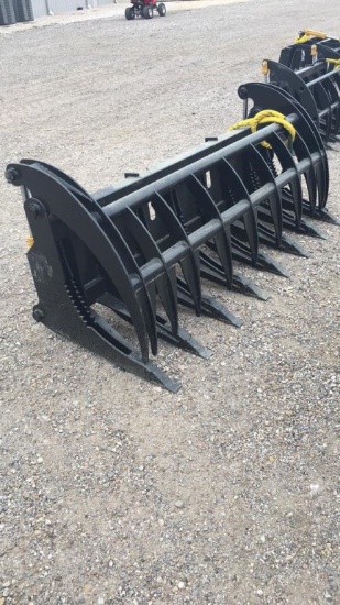 UNUSED MID-STATE 84" ROOT RAKE W/ TEETH;