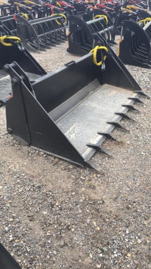 UNUSED MID-STATE 80" 4-1 BUCKET W/ TEETH;