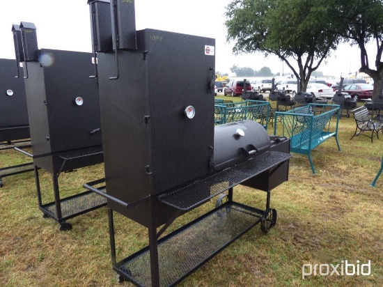 20" BBQ WITH FIRE BOX AND SMOKER;
