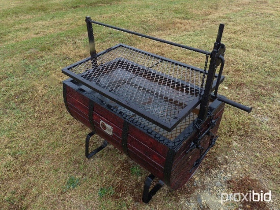 BBQ COFFIN BARREL;