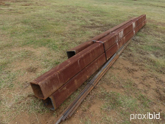 (4) STICKS 8" SQUARE TUBING;