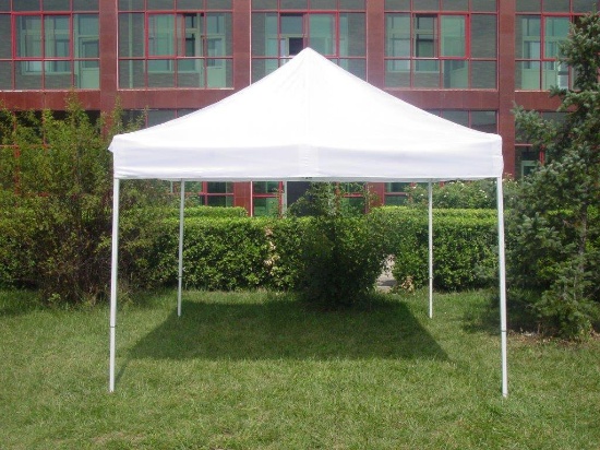 UNUSED 10'X10' COMMERCIAL POP UP TENT;