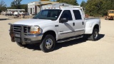 2000 FORD F350 4X4 CREW CAB DRW PICKUP;