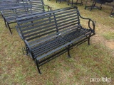 BLACK METAL BENCH;
