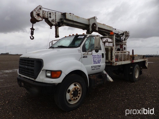 2000 FORD F750 SUPER DUTY DIGGER DERRICK;