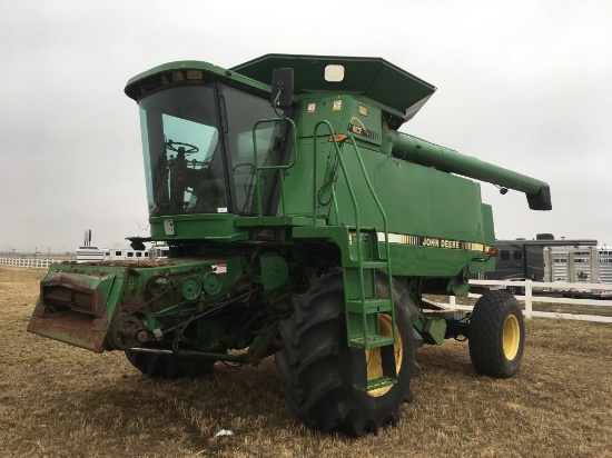 1993 JOHN DEERE CTS RICE COMBINE;