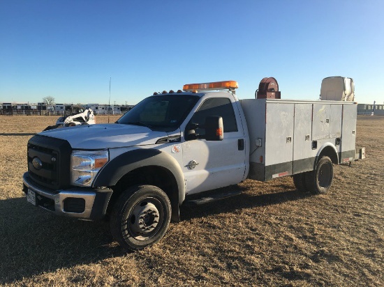 2012 FORD F550 4WD SERVICE TRUCK;