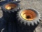 (4) 10-16.5 SKID STEER TIRES & WHEELS;