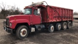 1997 MACK RD688S QUAD/ AXLE DUMP TRUCK;