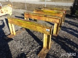 (4) 36” X 72” METAL STANDS;