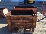 (2) METAL DUMPSTER CONTAINERS;
