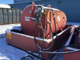 1,800 GAL RED DIESEL FUEL TANK W/ CONTAINMENT;