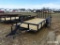 UNUSED 2018 TIGER 16' FLATBED TRAILER;