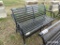 BLACK METAL BENCH;