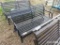 BLACK METAL BENCH;