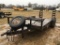 2011 STAGECOACH 18' FLATBED T/A TRAILER;