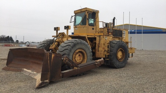 1985 CATERPILLAR 834B RUBBER TIRE DOZER;