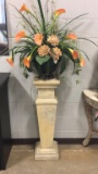 CERAMIC FLOWER STAND;