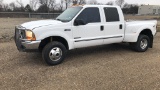 2000 FORD F350 4X4 CREW CAB DRW PICKUP;