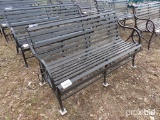 BLACK METAL BENCH;