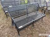 BLACK METAL BENCH;