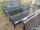 BLACK METAL BENCH;