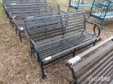 BLACK METAL BENCH;