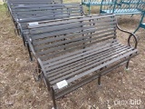 BLACK METAL BENCH;